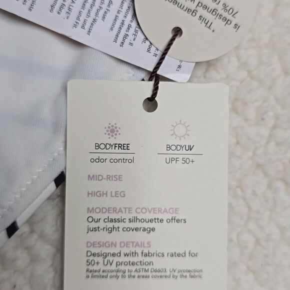 1161 NWT CALIA Women's Mid Rise Wide Banded High Leg Swim Bottoms - Picture 5 of 6